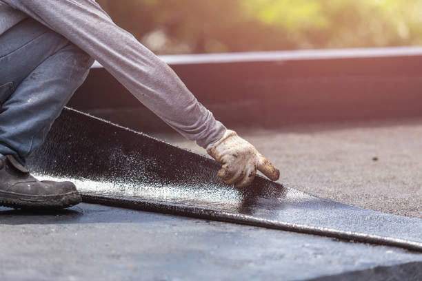 Professional Crawl Space Encapsulation technician working in Russells Point, OH